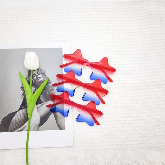 12 Pcs Independence Day Patriotic Sunglasses Rimless Red Blue White Star/Heart/Round