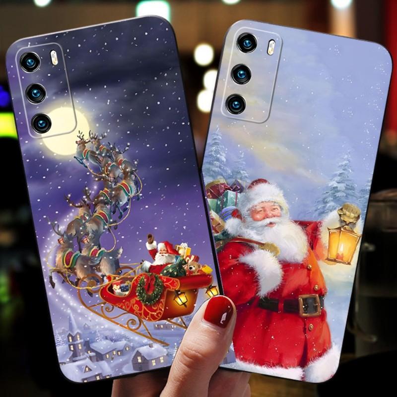 Чехол для телефона Санта-Клауса для Huawei Mate 8 9 S 10 30 20 40 20X 5G 40E Plus Pro Nova 7i 7 Pro SE Pro задняя крышка