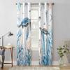 Летние океанские морские звезды морские черепахи оконные шторы для гостиной роскошные занавески для спальни кухонные жалюзи шторы