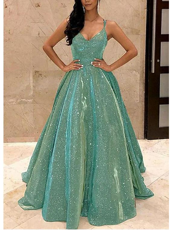 Новое блестящее длинное платье-труба А-силуэта для похудения - европейский и американский стиль