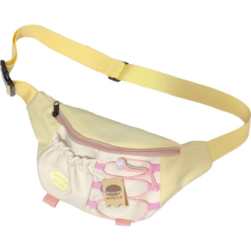 Новая модная нагрудная сумка милая и сладкая женская сумка через плечо мессенджер большой вместимости повседневная контрастная дорожная поясная сумка