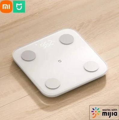 Весы для определения жира в организме S400 Mijia, умные домашние весы для определения состава тела, 150 кг, Bluetooth 5,0, светодиодный дисплей, двухчастотное измерение