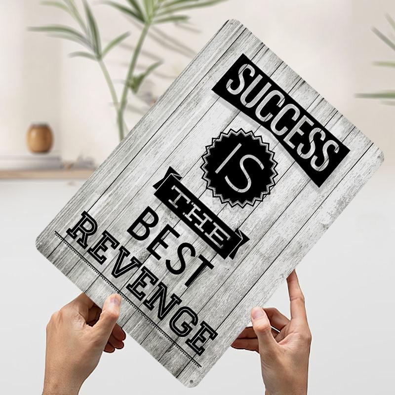 Motivational Inspirational Printed Poster Customized Retro Wall Art Vintage Metal Tin Signs for Home Decoration Living Room At