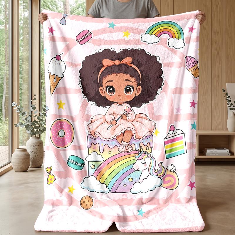 Stuffed Animals and Color Balls Theme blanket Lightweight Warm Flannel Blanket Decorative Throw Blanket for Home Decoration