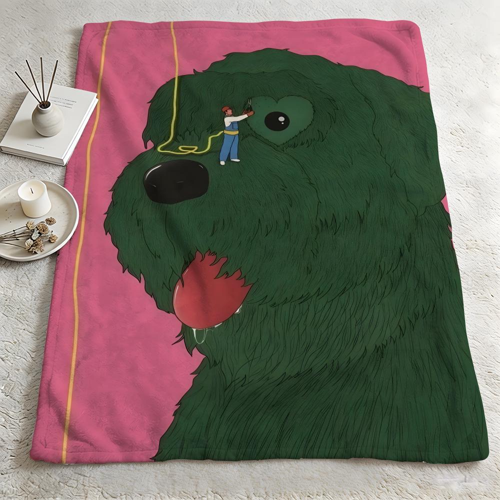 artist CChoi Haeryungg Throw Warm Soft Flannel Blanket Multiuse for Sofa Bed Camping Travel Nap