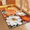 Three-dimensional Flower Floor Mat Bathroom Diatomaceous Mud Non-slip and Dirty Quick Drying Floor Mat Household Suction Carpet