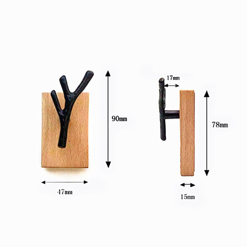 Винтовая установка из кованого железа ветка дерева шляпа вешалка для хранения крючок настенный перфоратор крючки для одежды