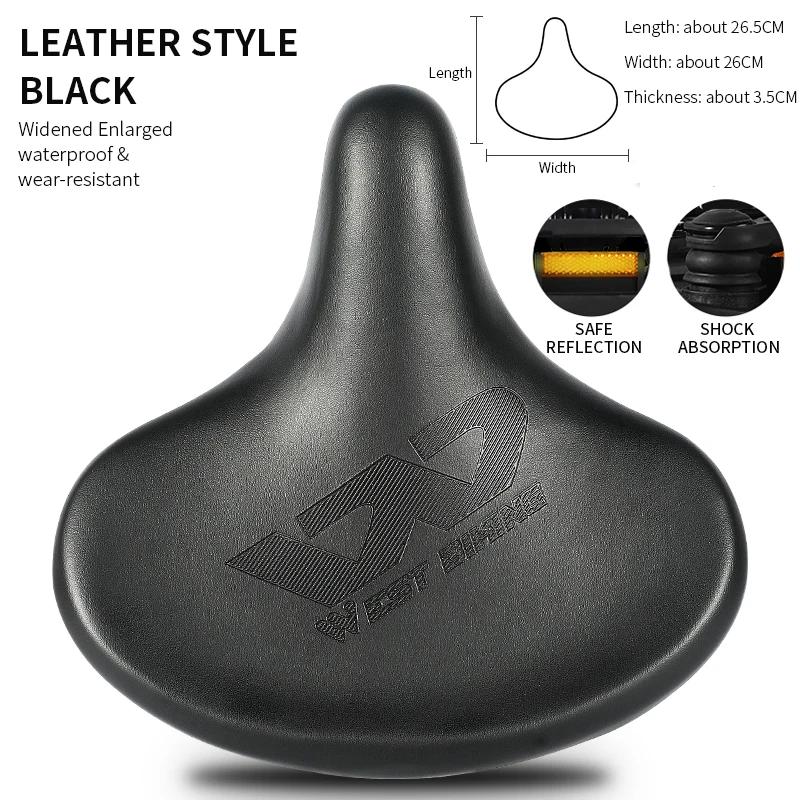 WEST BIKING Widen Bicycle Saddle Ergonomic Thick Comfortable Bike Saddle Shock Absorbtion MTB E-Bike Cushion Bicycle Accessories