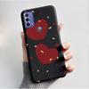Printing Pattern Case For TCL 20B (6159K) Soft Silicone Black Shell Cover Cute Flower Cartoon Casing