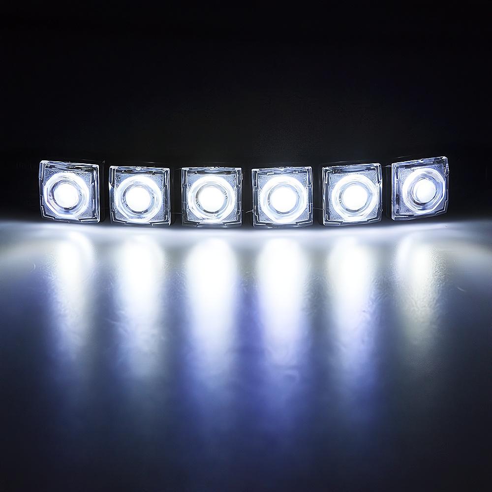 1pcs Waterproof Multi Colors DRL Light Cars Autos Decorative Flexible Daytime Running 6LED Car Driving Strip Styling Headlights
