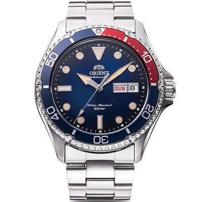Мужской RN-AA0812L (Мужская металлическая группа SPORTS Diver Design) Круглые часы серебряные аналоговые