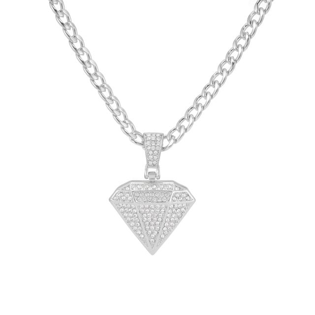 Iced Out кулон ожерелье с 4 мм цирконом теннисная цепочка Iced Out блестящая цепочка со стразами для мужчин colar masculino