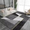 Nordic Light Gray Large Living Room Carpet Light Luxury Decorative Rug for Bedroom Geometric Carpets Non-slip Sofa Side Foot Mat