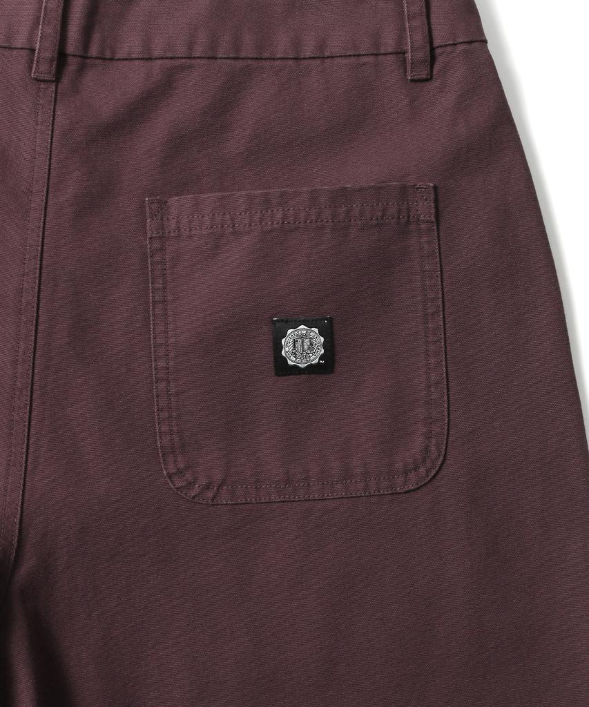 UCLA Unisex Retro Preppy Woven Wide Work Pants [Dk-Brown](Ub9Lp21)