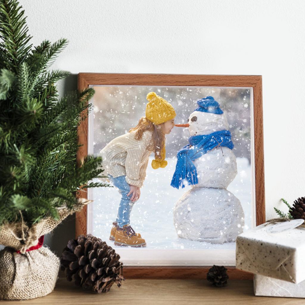 Многофункциональная глубокая 3D рамка для наполнения копилки Деревянная фоторамка Настольное украшение Держатель для образцов фотографий Декор Подарок 20x20см