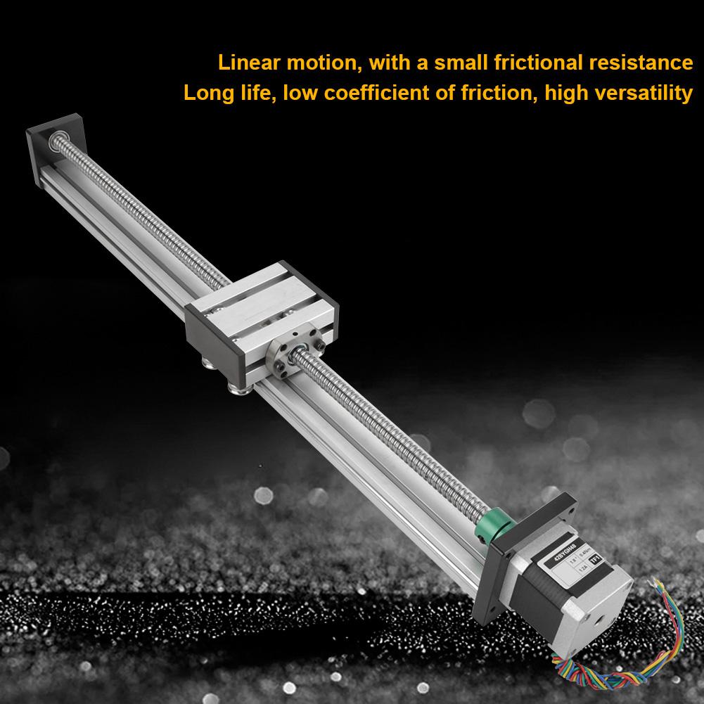 1204 Шариковый винт линейный ход скольжения длинный привод с шаговым двигателем ход 400 мм