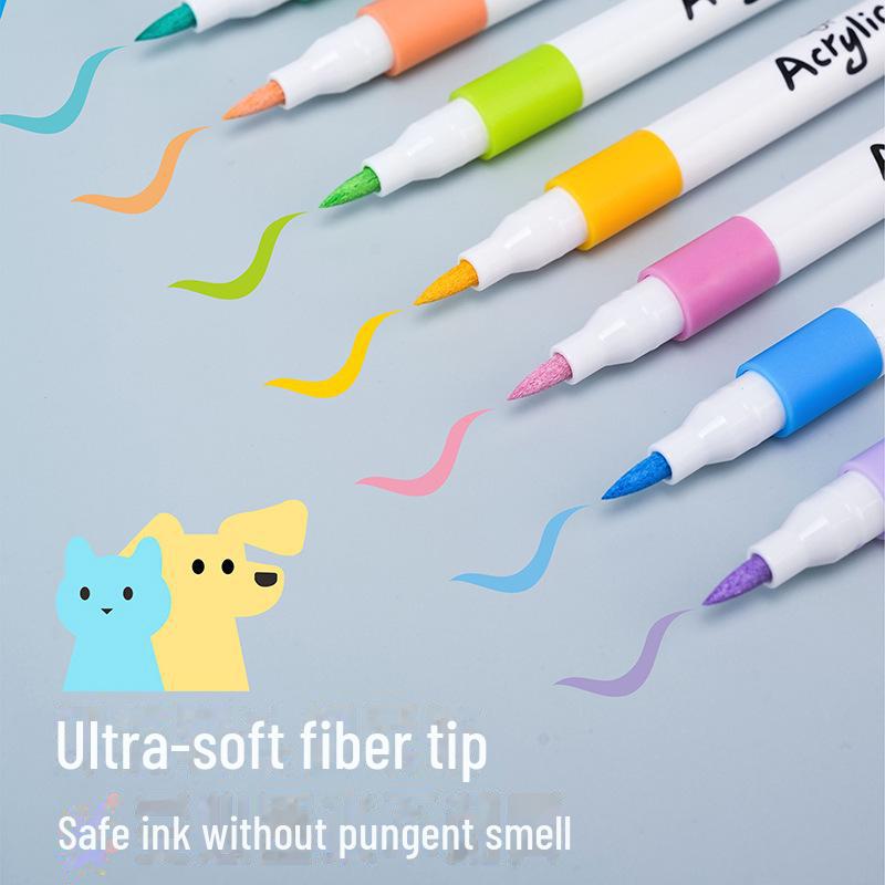 Dakepinchuang 60-цветный водостойкий акриловый граффити-маркер для студентов - мягкий наконечник