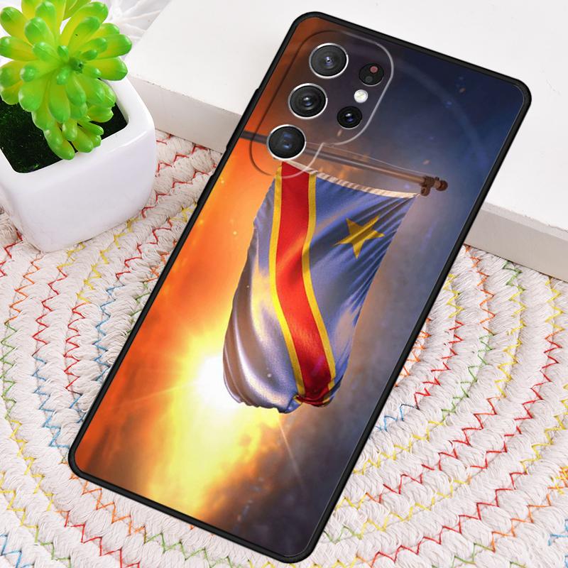 Мягкий чехол для телефона с флагом Конго для Samsung Galaxy note 10 pro S26 Ultra S23 S24 FE S25 S21 S22 PLUS противоударный
