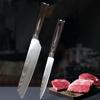 Высококачественный кухонный нож Лазерный Дамаск Нержавеющая сталь Шеф Повар Нарезка Топорик Ножи для хлеба Обвалочный Инструмент для полезных нужд