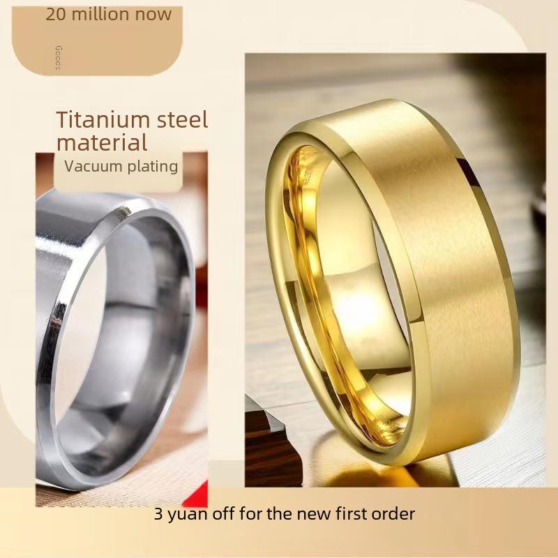 Кольцо для мальчиков Niche Design из розового золота и титана с нержавеющей сталью — не выцветает, имеет скошенные края и стильное покрытие.