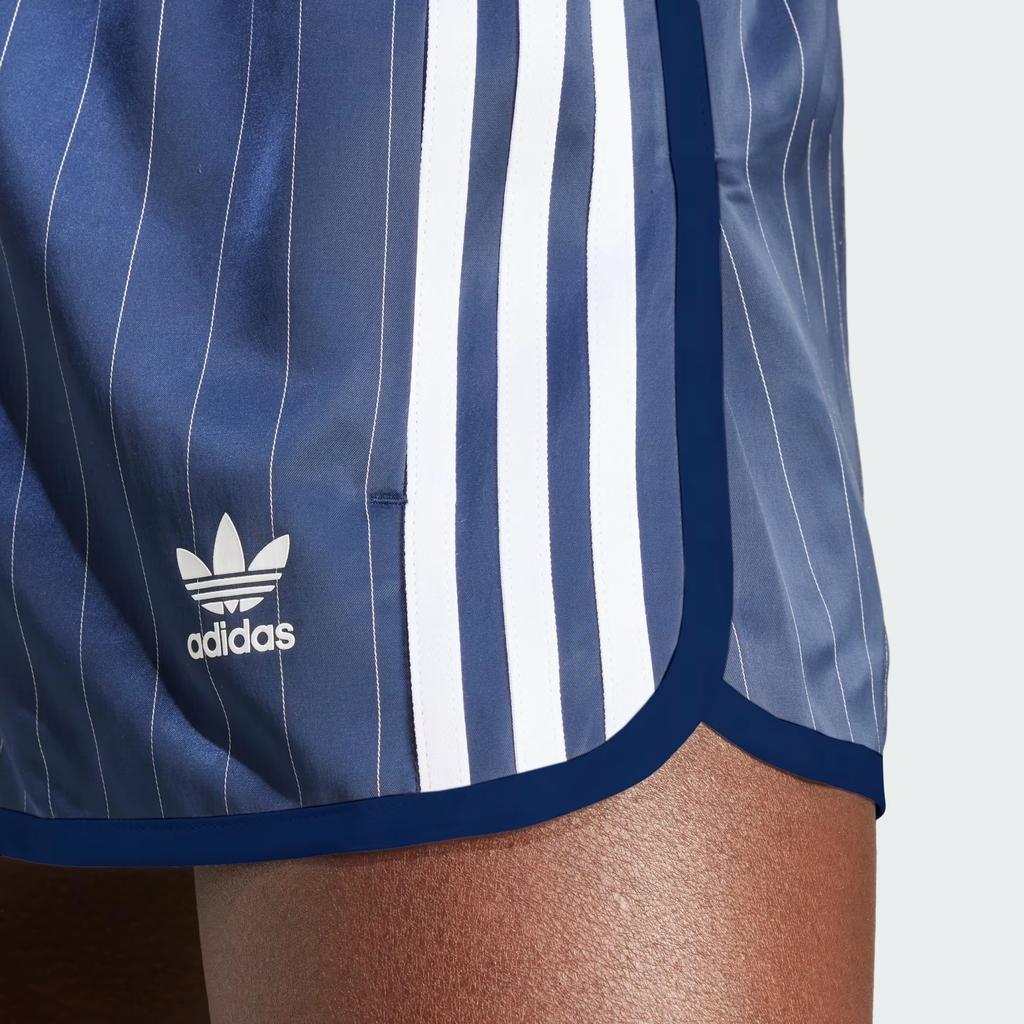 Adidas X Sporty & Rich Track Short Navy/White Women Streetwear JI9278
