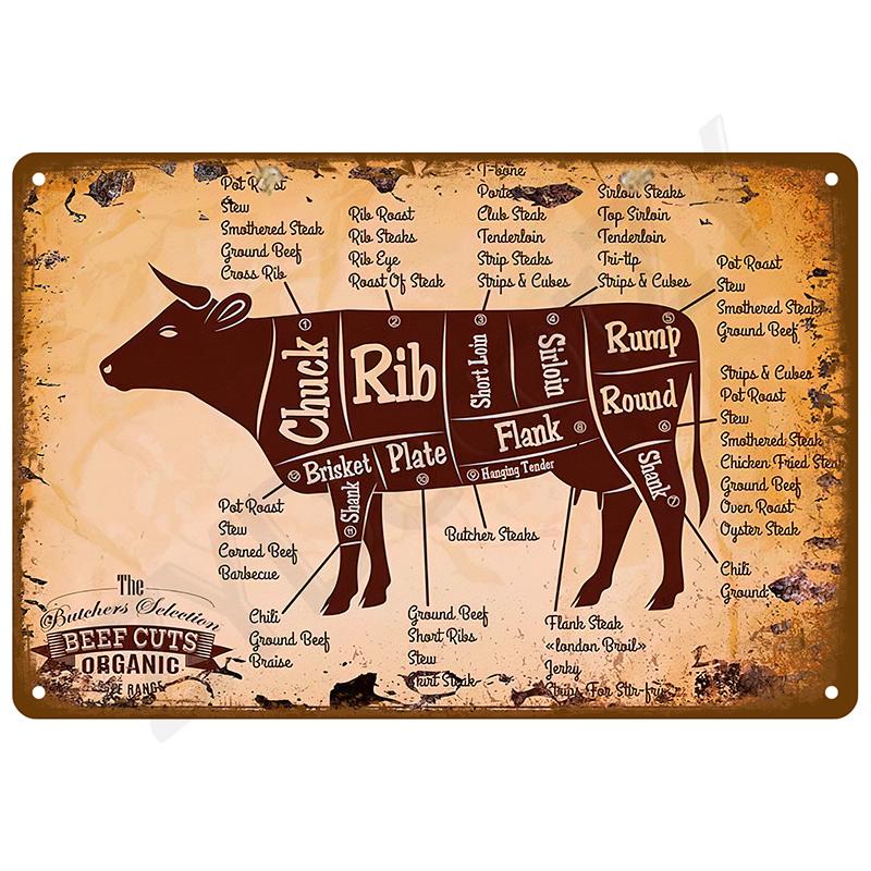 Vintage Metal Signs Plates Posters House Interior Bathroom Wall Art Mural Aesthetic Room Home Decor Decorations Retro Tin Sign