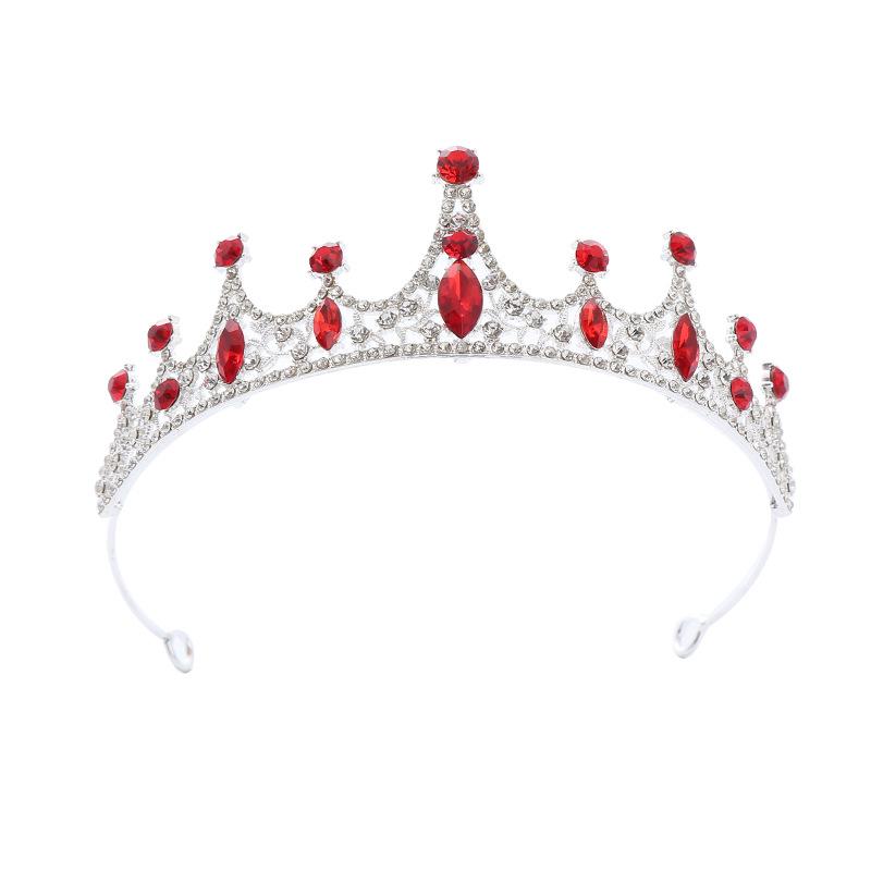 Bridal Crown Metal Rhinestone Crown Princess Birthday Party Headband Dinner Dress Updo Hair Accessory