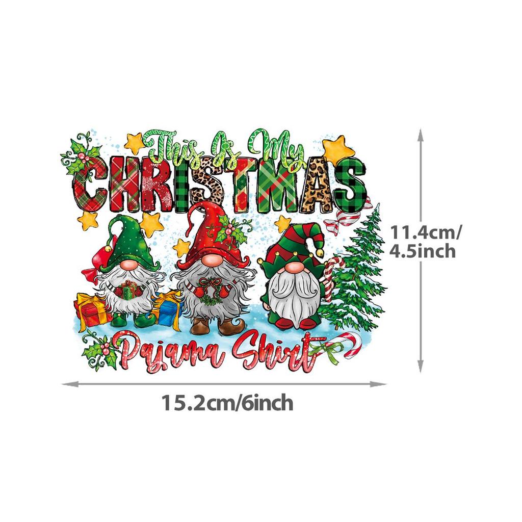 Детская одежда нашивка термонаклейка рождественский подарок ребенку наклейки толстовки топы своими руками моющийся термопресс виниловая нашивка для одежды