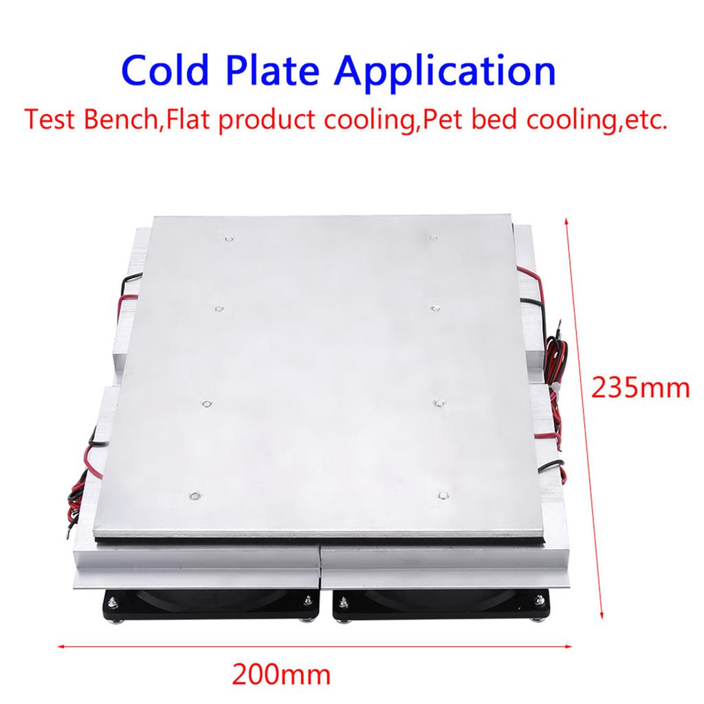 Термоэлектрический полупроводниковый кулер Пельтье 240 Вт Полупроводниковое охлаждение Термоэлектрический кулер Пельтье Холодная пластина Кулер с вентилятором