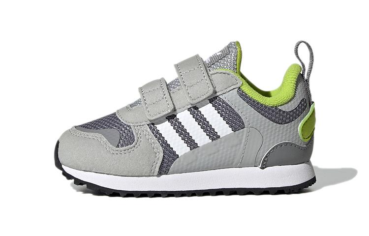 adidas Оригинальные ZX 700 HD CF I Замша Устойчивые к истиранию Низкие Детские Кроссовки Серые Для Младенцев и Малышей GZ7517