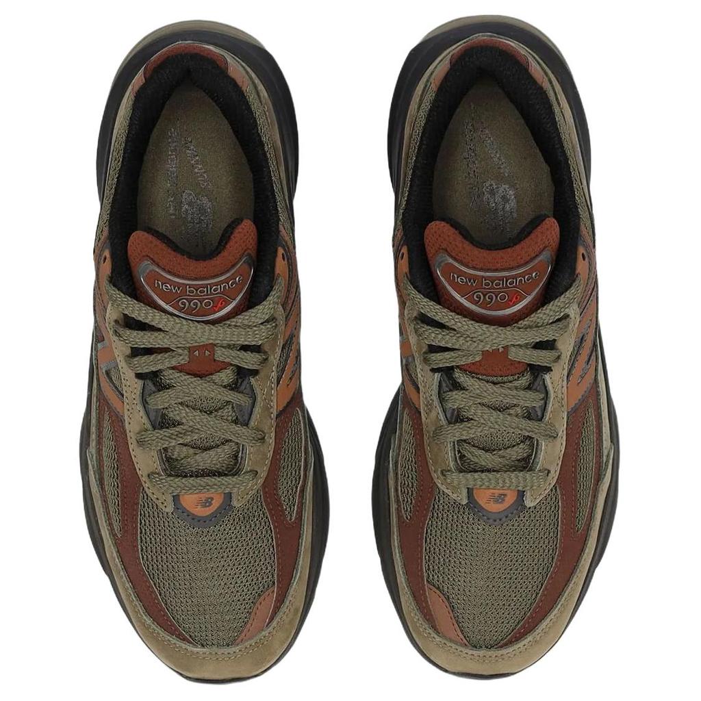 Кроссовки унисекс Teddy Santis x New Balance 990v6 Сделано в США Темный камуфляж Насыщенный дуб Зеленый Черный-Цемент U990CA6