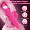Вибратор 3 в 1 для стимуляции точки G в виде кролика, толкающий реалистичный дилдо, лижущий стимулятор клитора и сосков, секс-игрушки для женщин, для взрослых