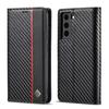 Защитный чехол из углеродного волокна для Samsung S25 S24 plus S23 ultra S21 FE, кожаный чехол для мобильного телефона
