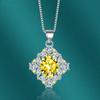 Sace Gems Классический роскошный циркон для женщин кулон ожерелье ювелирные изделия свадебное обещание вечерние подарок