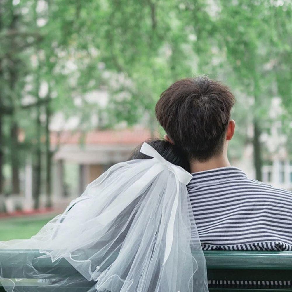 Заколка Белая Фата Бант Фата Светодиодная Фата Фата Невесты Свадебная Фата Корейские Украшения для Головы Невесты Корона Невесты