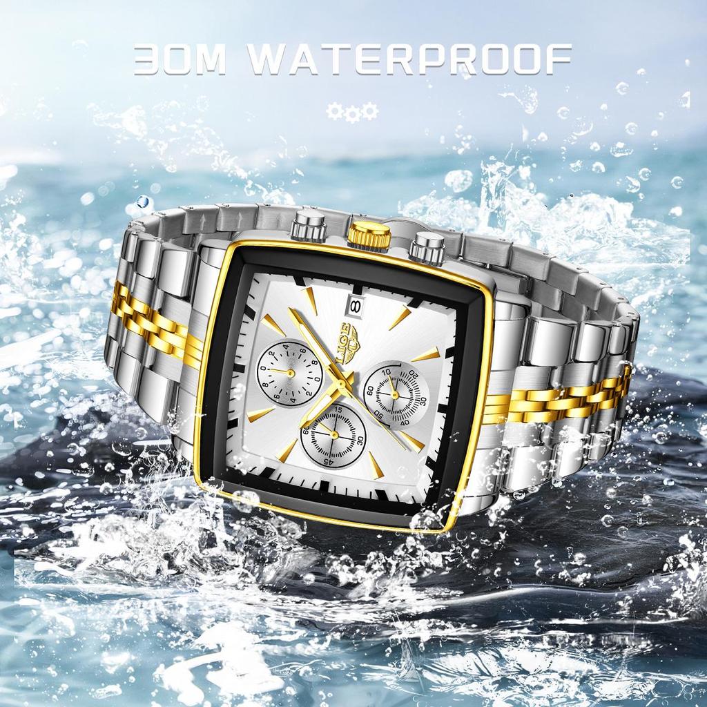 LIGE Модные мужские часы Топ Бренд Роскошные Светящиеся Водонепроницаемые Хронограф Дата Мужские Наручные часы Спорт на открытом воздухе Мужские Кварцевые часы