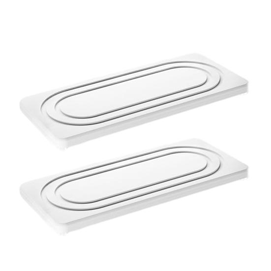 2Pcs Diatomite Absorbent Tray for Kitchen Soap Dish Plant Pot Mat