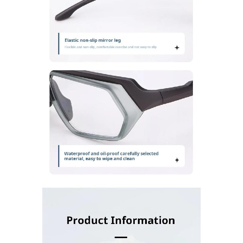 MOMOJA Cycling Glasses Integrated Windproof Goggles Football Badminton Basketball Men and Women Sports Prescription Glasses T11