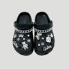 17PCS Luxury Designer Shoe Charm for Crocs DIY Silver Crystal Bear Shoe Decoration Buckle for Croc Charms Hole Shoes Accessories