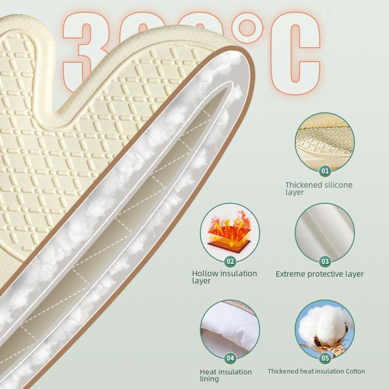 Милые силиконовые термостойкие прихватки для духовки