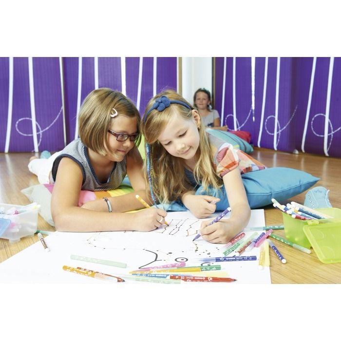 Feutres de coloriage - stabilo - trio a-z - 18 pièces - pointe moyenne - ergonomiques