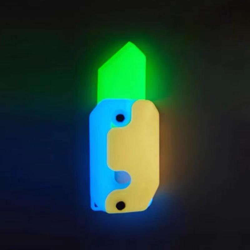 3D-печать гравитационного ножа, детская декомпрессионная карта, маленький нож для редиса, мини-модель игрушки, 3D пластиковый нож-морковь, игрушка в подарок