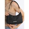 Women's Black Satin Baguette Bag Suitable For Versatile Use