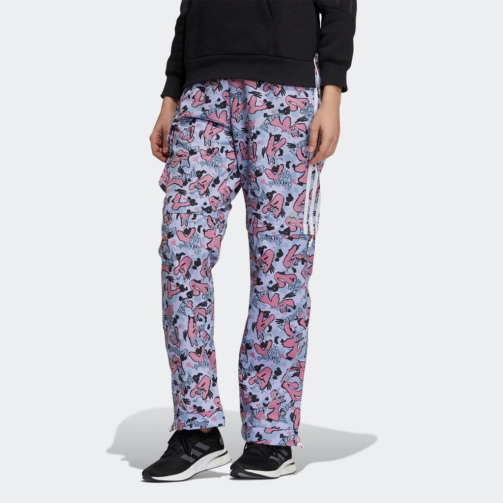 adidas Оригиналы X Jennie X Atmos Коллаборация Принт с Логотипом Свободный Покрой Повседневные Спортивные Штаны Женские Низ GT0097
