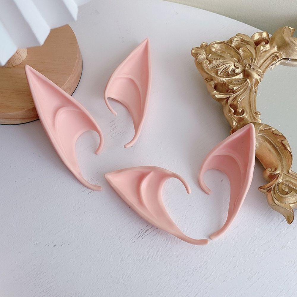 Unisex Cos Accessories Fairy Photography Props Women Earrings False Ears Ear Cuff Jewelry Elf Ears