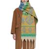 European and American Style Women's Fashion Shawl Autumn and Winter Warm Pashmina Jacquard Tassel Scarf