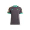 Adidas Футболка Originals Jamaica Adicolor с 3 полосками, мужские топы, черные IT7807