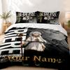 Frieren Custom Name 3pc set Perfect for bedroom use Comfortable bedding set includes a duvet cover and two pillowcases Ideal birthday or Christ