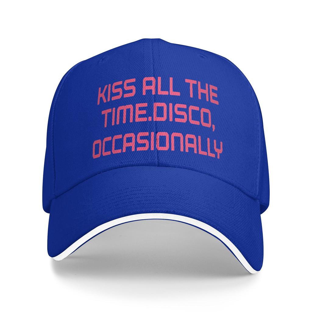 Classic HS Kiss All The Time Disco Occasionally Golf Cap Unisex Style Trucker Hat Formal Golf Adjustable Fit Sun Caps
