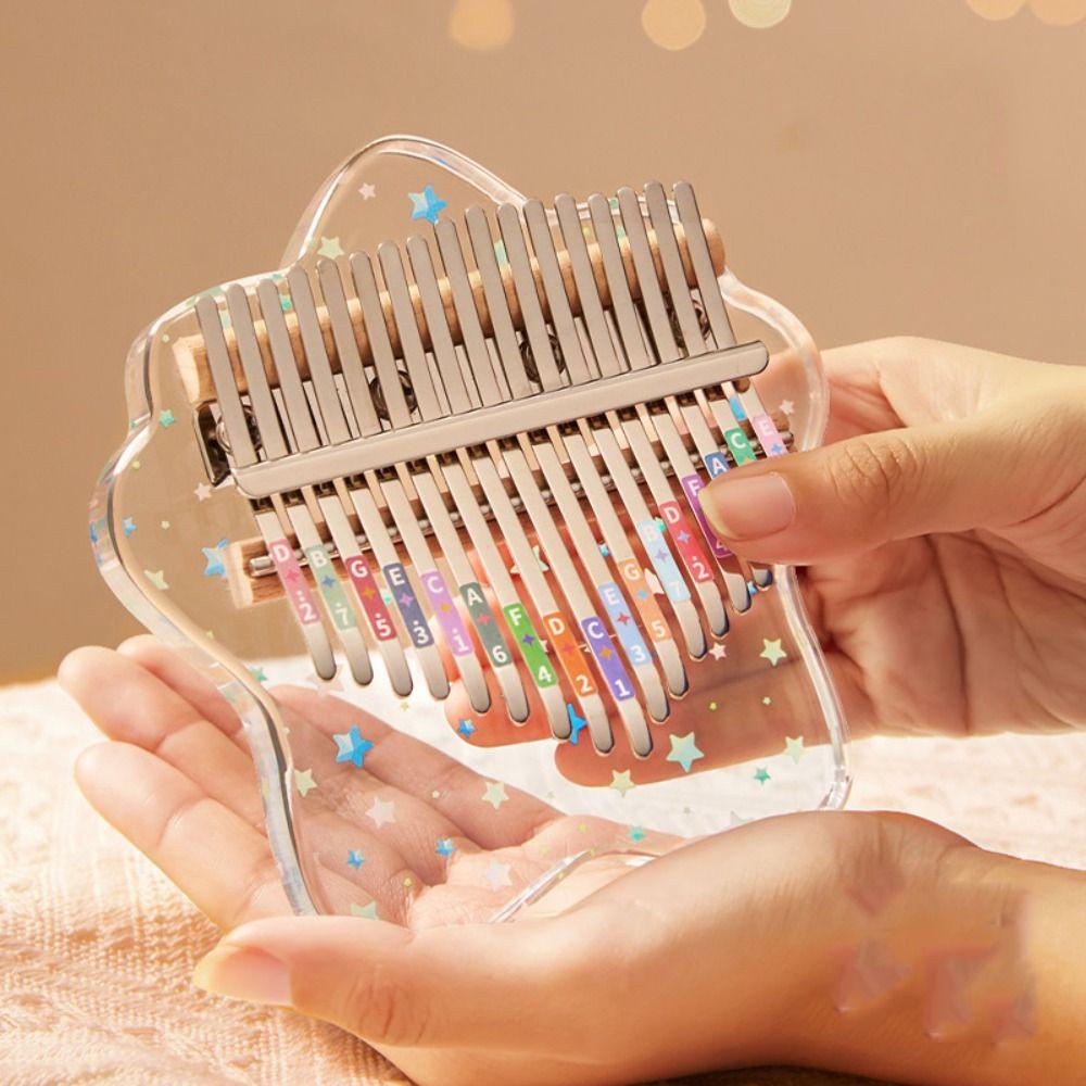 Toy Gift Finger Thumb Piano 17 Keys Kalimba Fun Finger Piano
